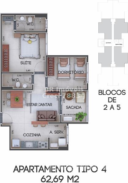 Apartamento para lançamento na Vila Planalto, Campo Grande – foto 6
