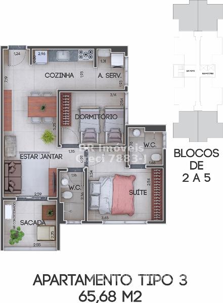 Apartamento para lançamento na Vila Planalto, Campo Grande – foto 7